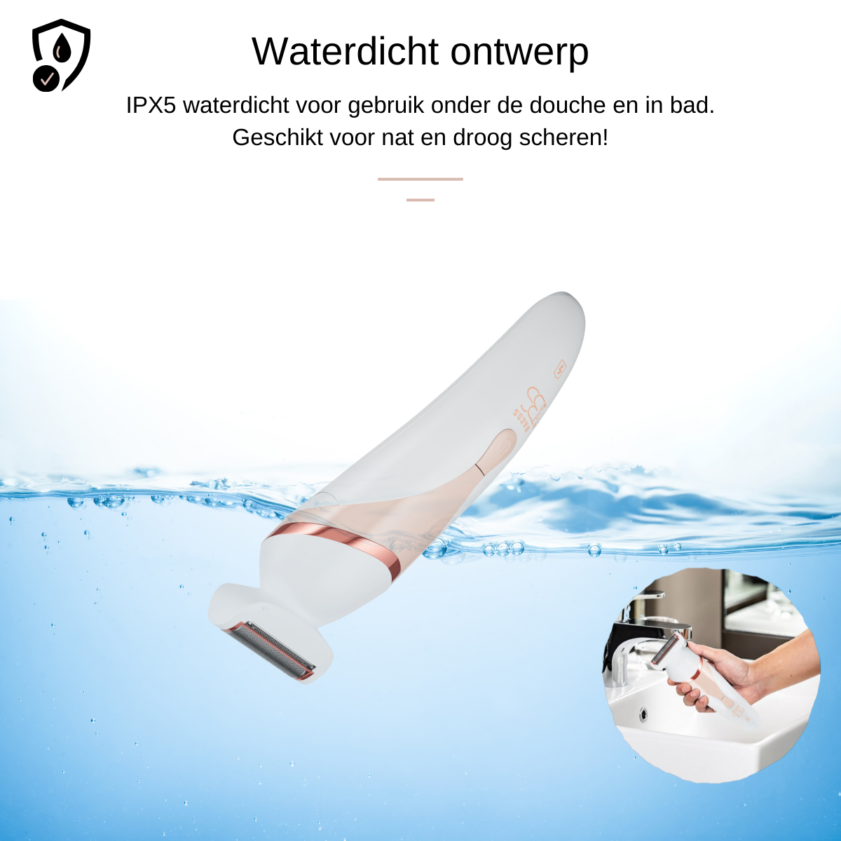 4-in-1 Ladyshave - Epilator - Female shaver - Waterproof