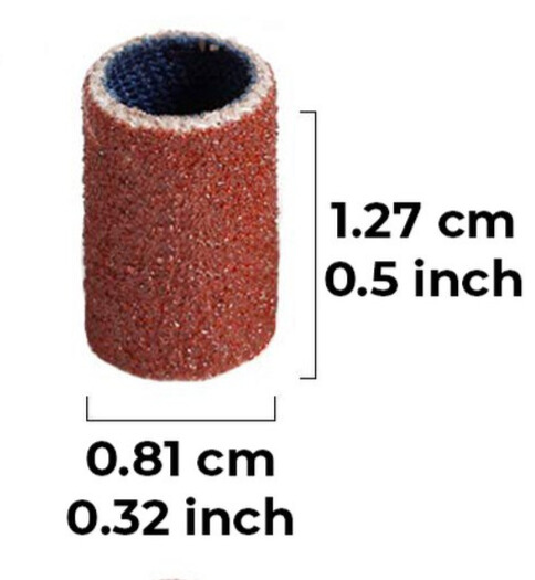 50 stuks schuurrollen - P180 ( medium )