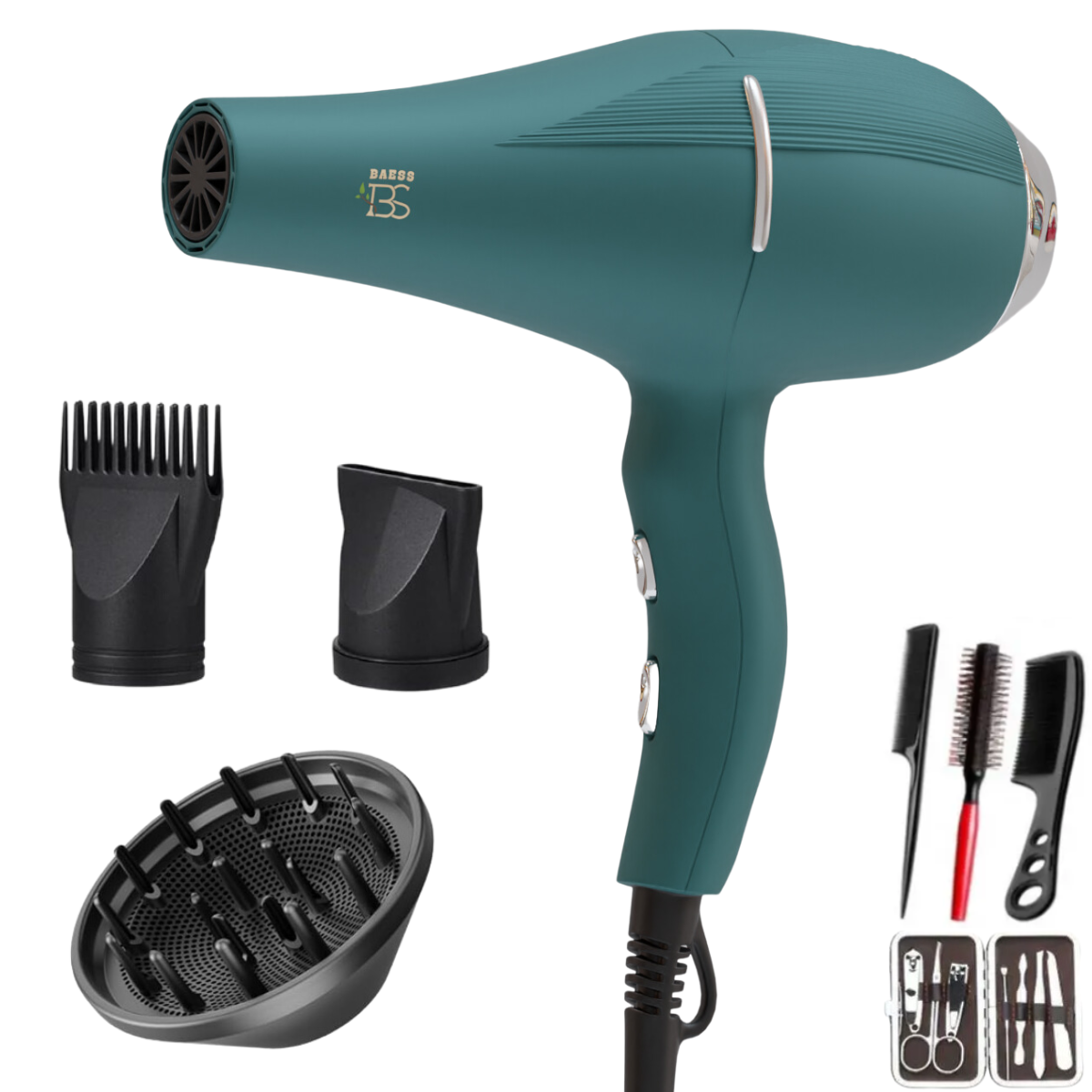 Föhn met Diffuser - Ionische Haardroger - 2200 Watt - 5 Standen