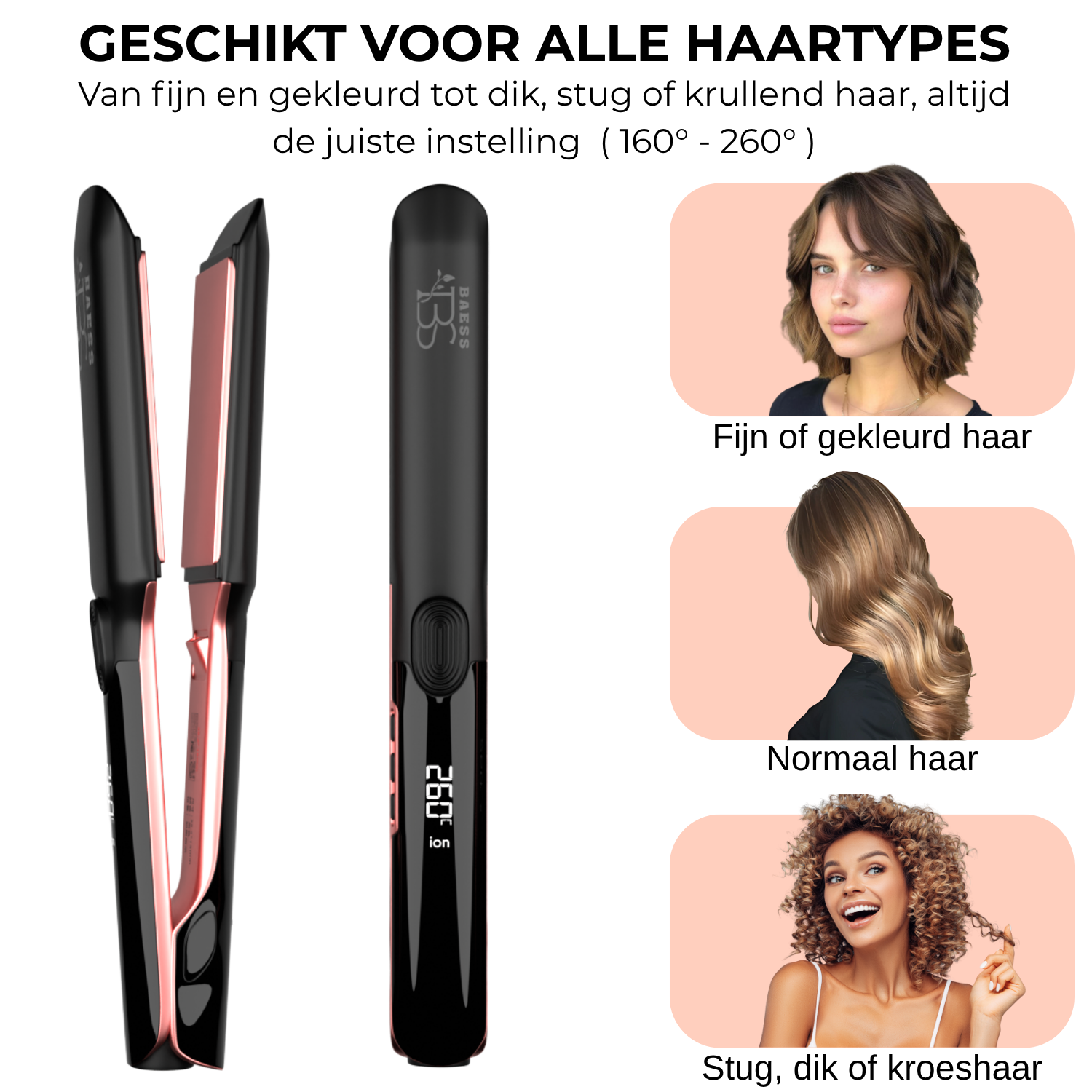 2-in-1 Stijltang met ION Technologie - Smal