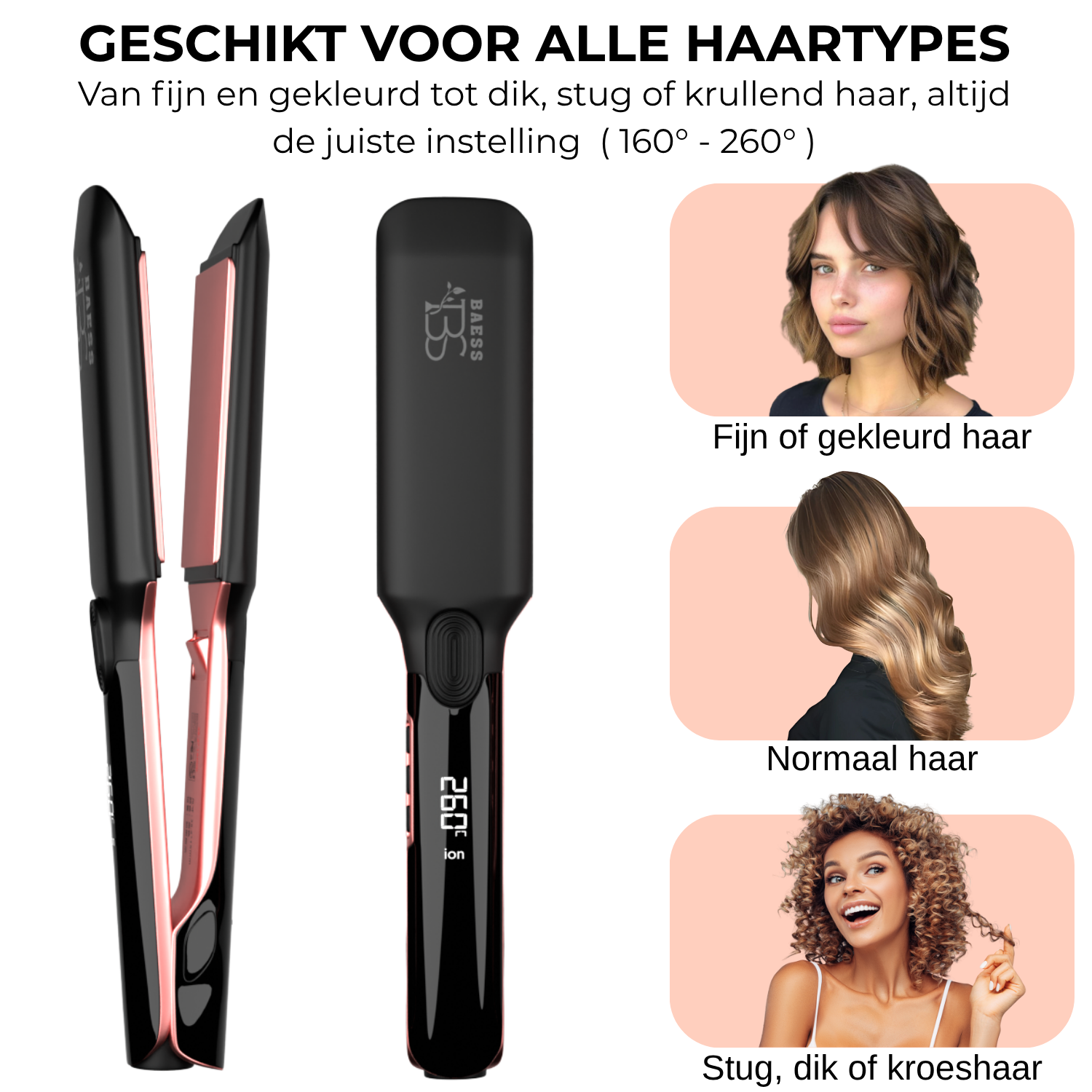 2-in-1 Stijltang met ION Technologie - Breed