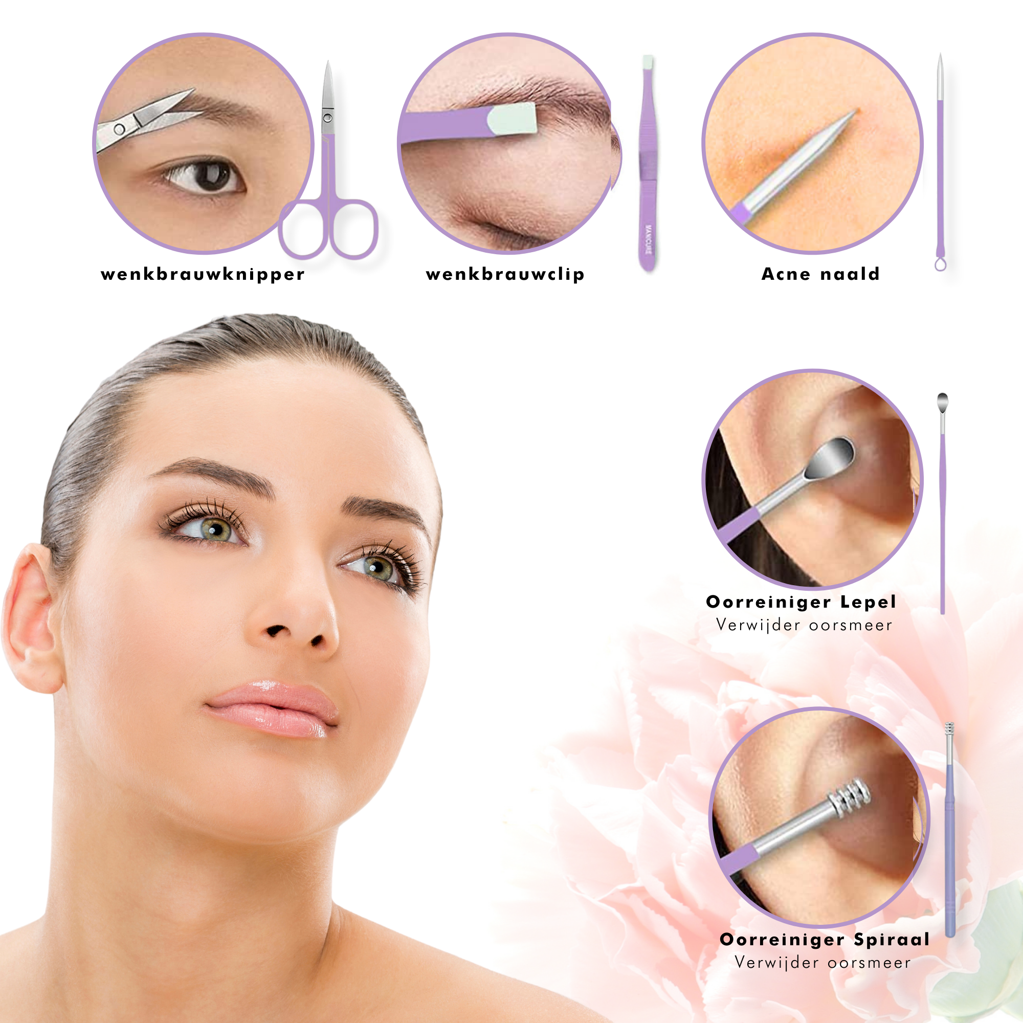 16-Delige Pedicure en Manicure Set - Complete Verzorgingsset voor Handen, Voeten en Gezicht