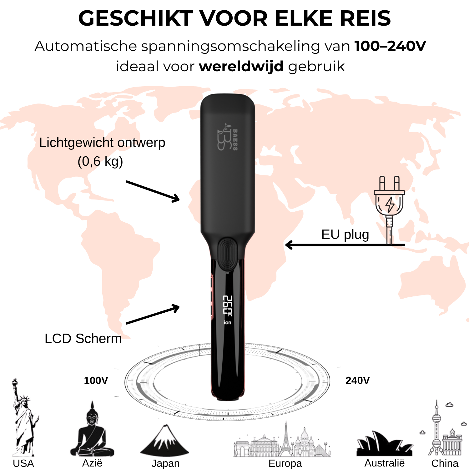 2-in-1 Stijltang met ION Technologie - Breed