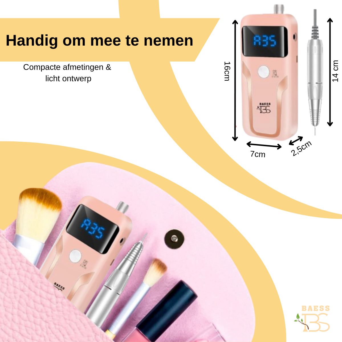 Elektrische Nagelvijl en Nagelfrees - Manicure- en Pedicureset - 35.000 RPM