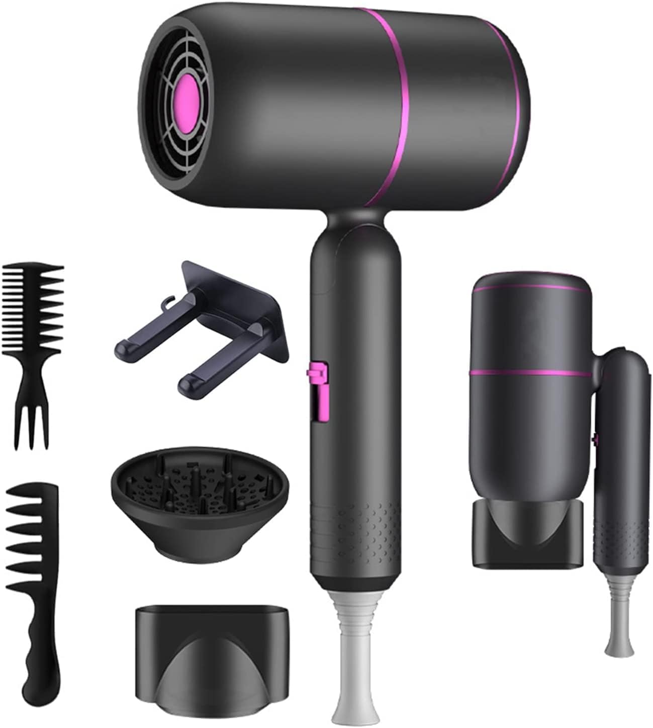 BAESS Turbo Flex Föhn met diffuser - 2000W - 3 Standen - Wit