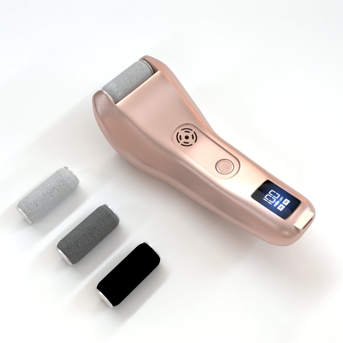 BAESS Beauty Elektrische Eeltverwijderaar - Stofzuigsysteem - 3 Slijprollen - Goud