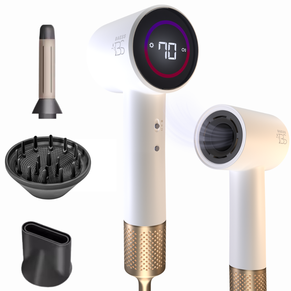 Föhn met Diffuser, Airstyler en Concentrator - Ionentechnologie - 8 standen