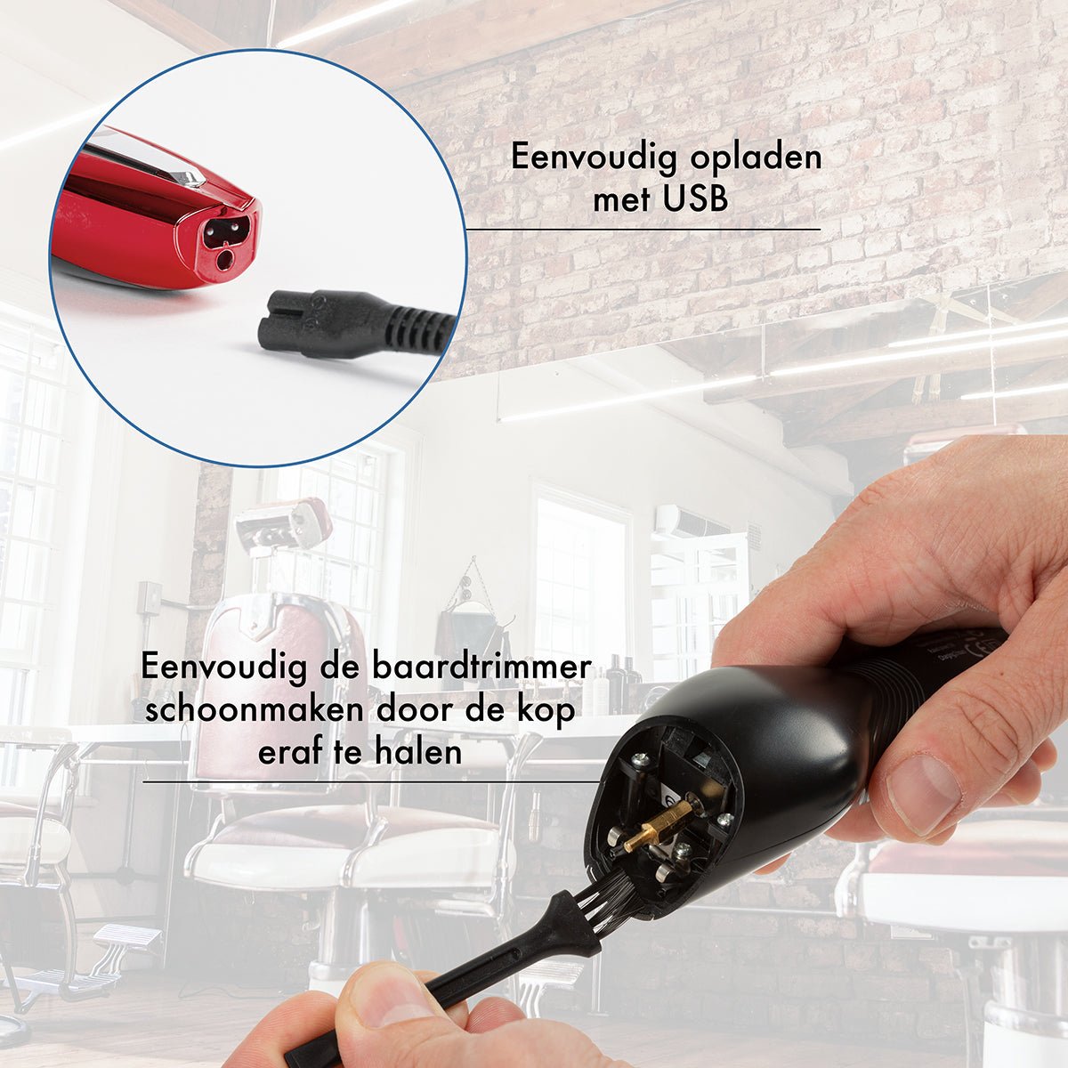 BAESS Trimmer - Bodygroomer - Tondeuse - Rood