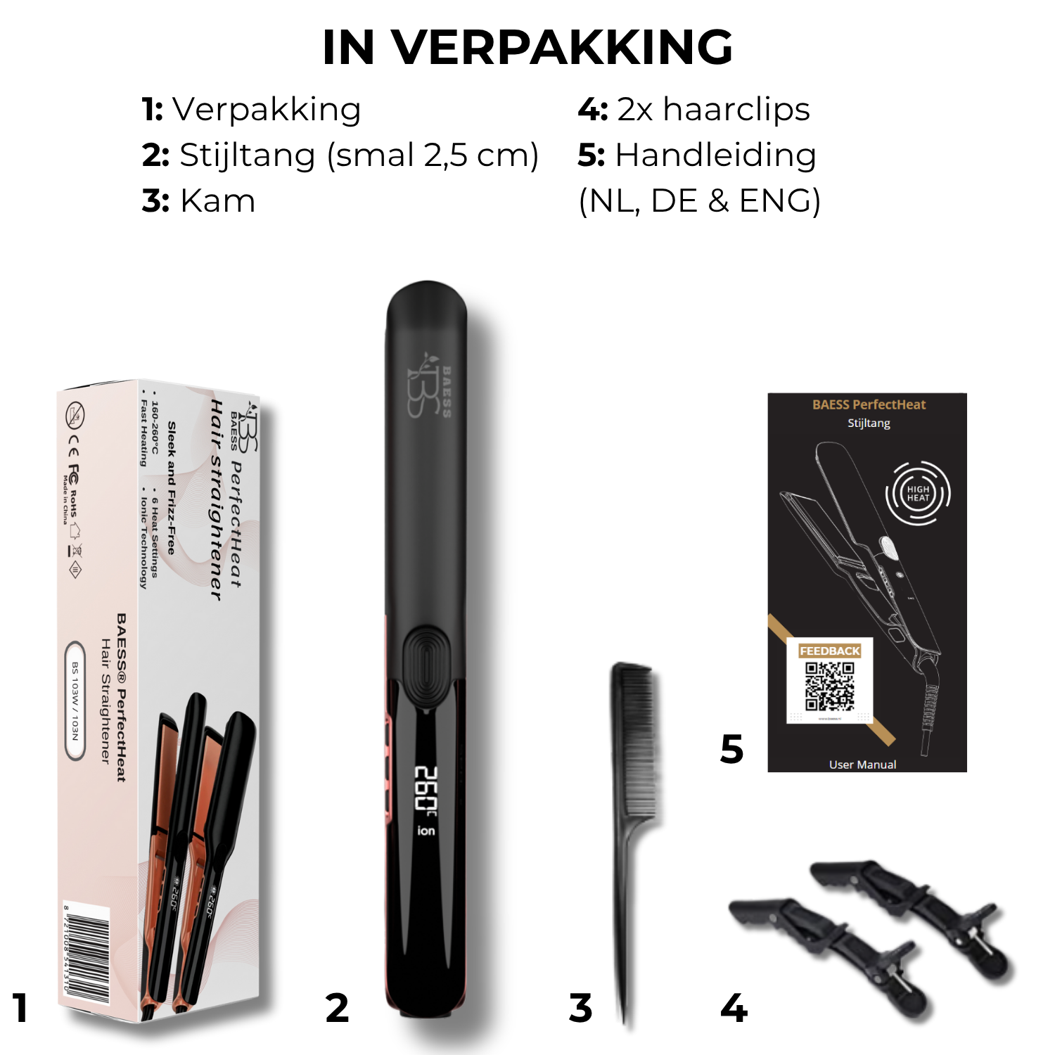 2-in-1 Stijltang met ION Technologie - Smal